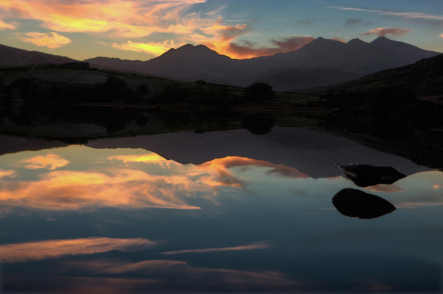 Sunset Behind Snowdon Photograph by Rory Trappe Photography