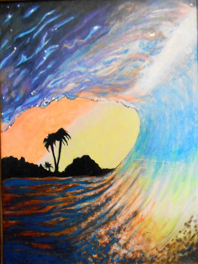 big wave sunset