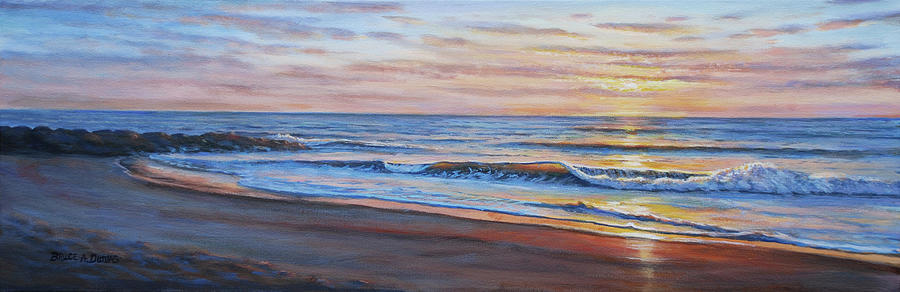 Sunset Painting - Sunset Breakers by Bruce Dumas