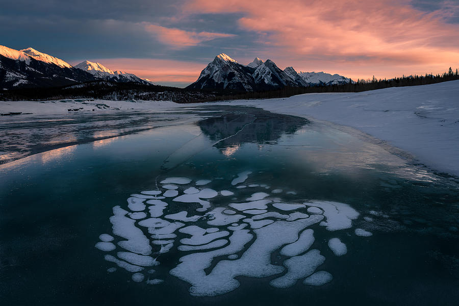 Sunset Bubble Lake Photograph by Bing Li