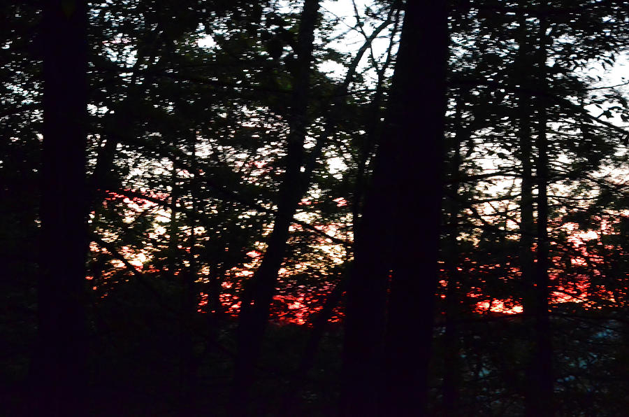 Sunset - Buttermilk Falls Photograph