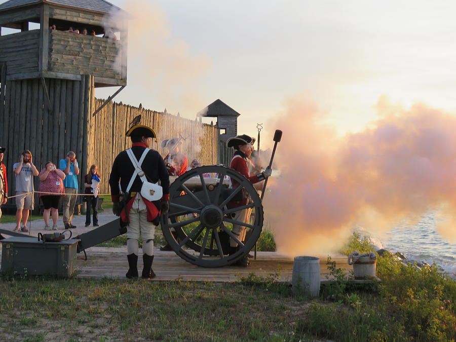 Sunset Cannon Firing Photograph by Keith Stokes