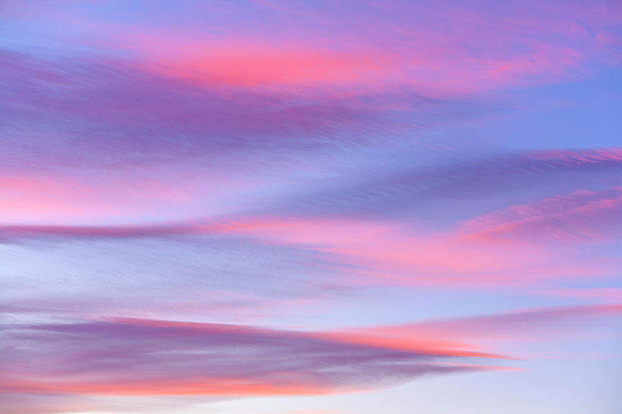 Sunset Cirrus Clouds, Patagonia Photograph by Eastcott Momatiuk