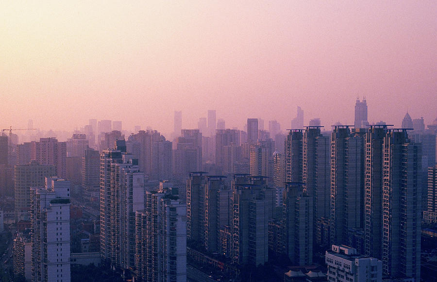 Sunset City Pink Photograph by Min Wei Photography