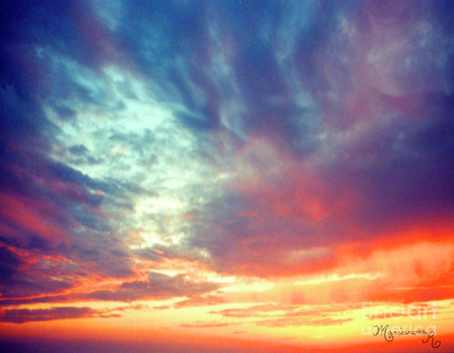 Sunset Clouds Photograph by Mariarosa Rockefeller