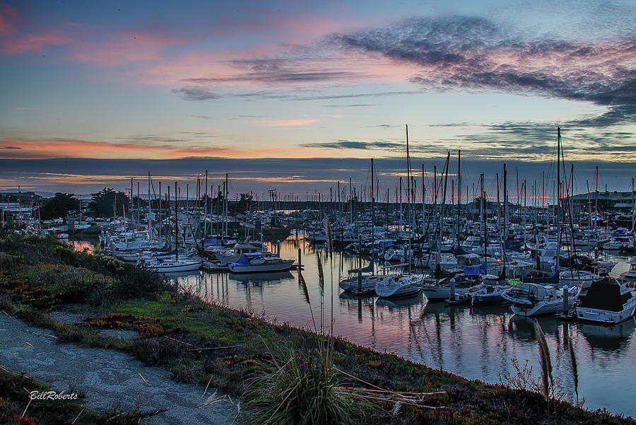 Sunset Color at Moss Landing Photograph by Bill Roberts