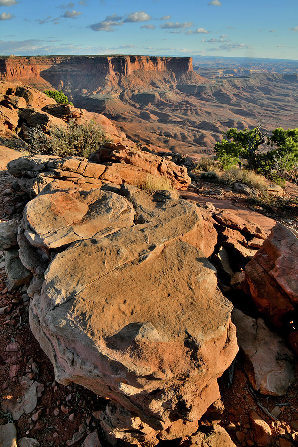 Sunset Coming at Green River Overlook in Canyonlands Photograph by Ray Mathis