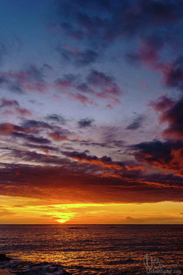 Hawaii Photograph - Sunset during Ironman 2019 by John Bauer