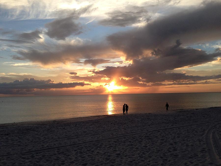 Sunset From Naples Beach Photograph by Laura Smith