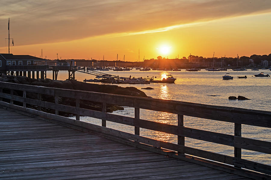 Sunset from the Salem Willows Pier Salem MA Photograph by Toby McGuire