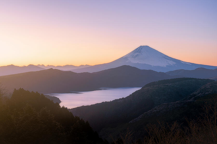 Sunset Fuji Photograph by Masato Kikuchi