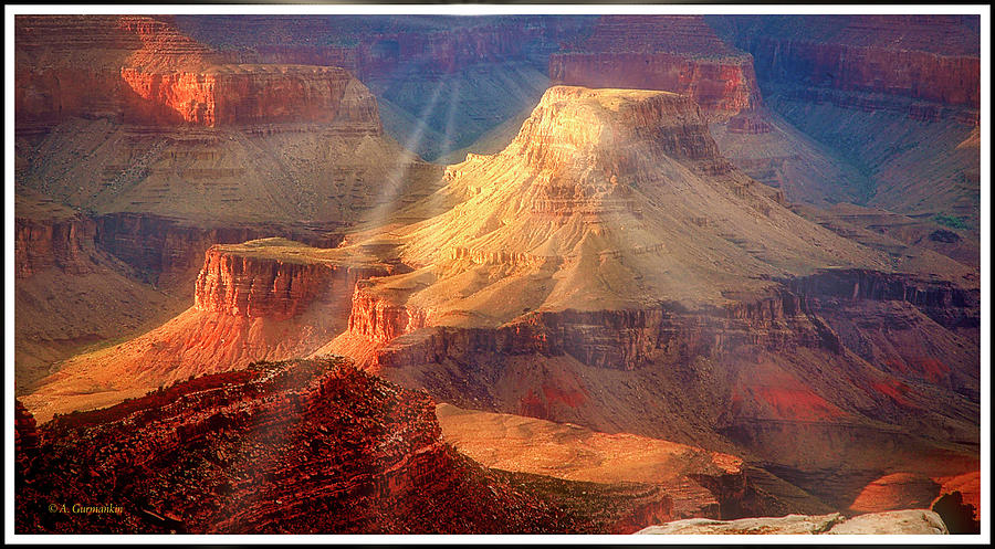 Sunset, Grand Canyon Photograph by A Macarthur Gurmankin
