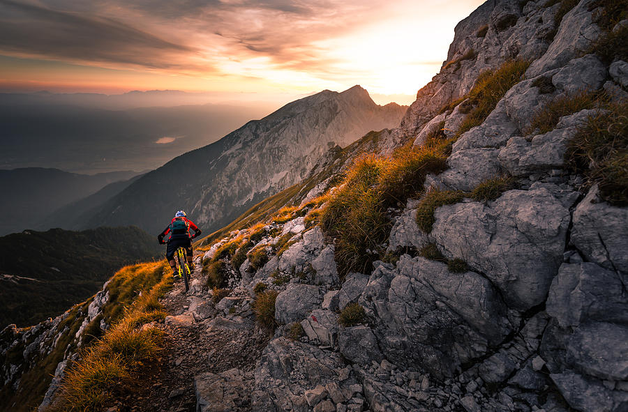 Sunset High Alpine Ride Photograph by Sandi Bertoncelj