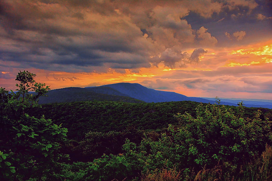 Sunset Hogback Mountain On Shenandoah National Parks Appalachian Trail Photograph by Raymond Salani III