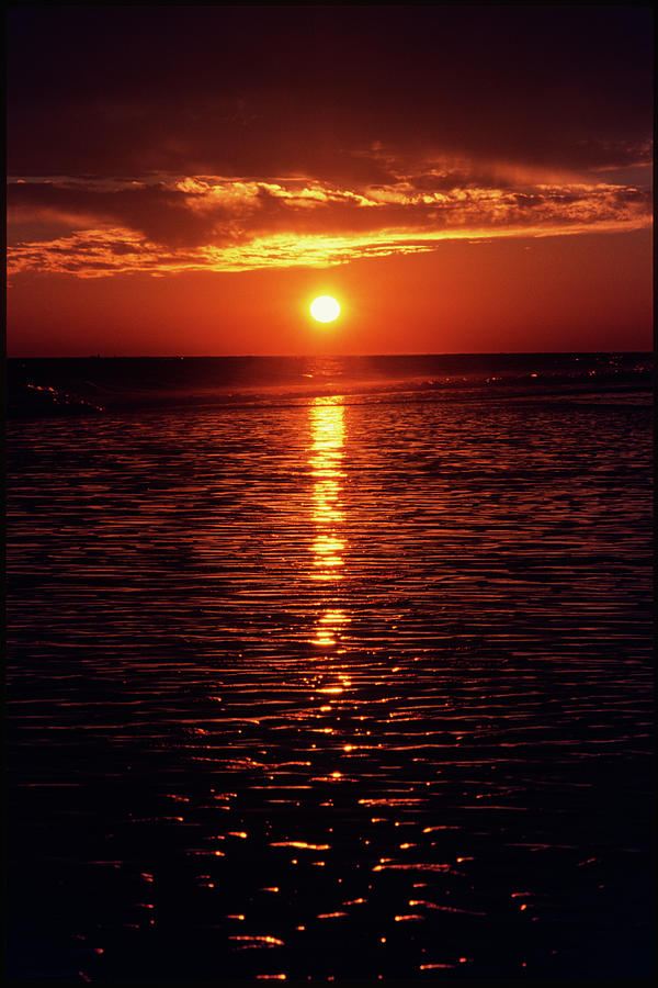 Sunset Photograph - Sunset Holden Beach by Michael Harrison