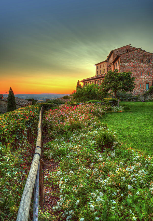 Sunset In Assisi Photograph