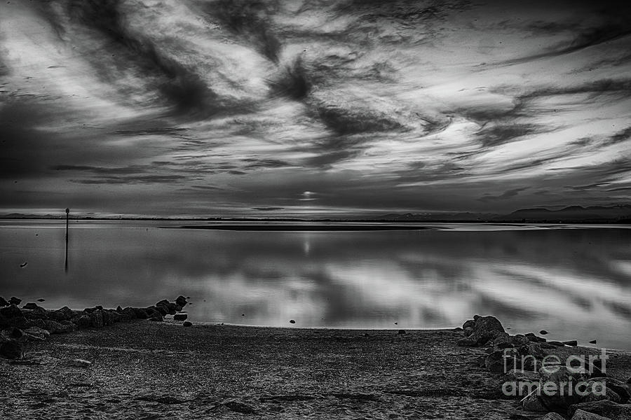 Sunset in Black and White Photograph by Jim Hatch