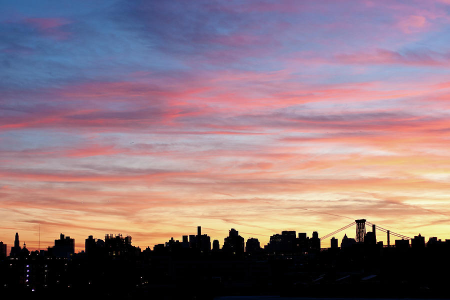 Sunset In Brooklyn Overlooking Photograph by Kkong5