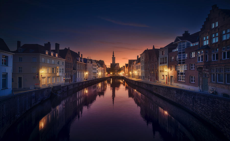 Sunset In Brugge Photograph by Jess M. Garca