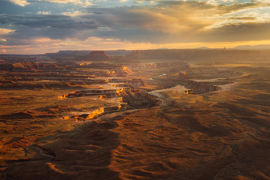 Landscape Photograph - Sunset In Canyonland by Yimei Sun