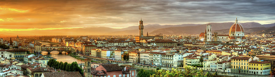 Sunset in Florence Photograph by Weston Westmoreland
