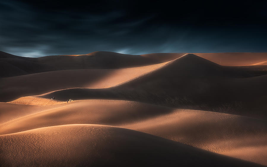 Sunset In Great Sand Dune National Park Photograph by Yimei Sun - Fine ...