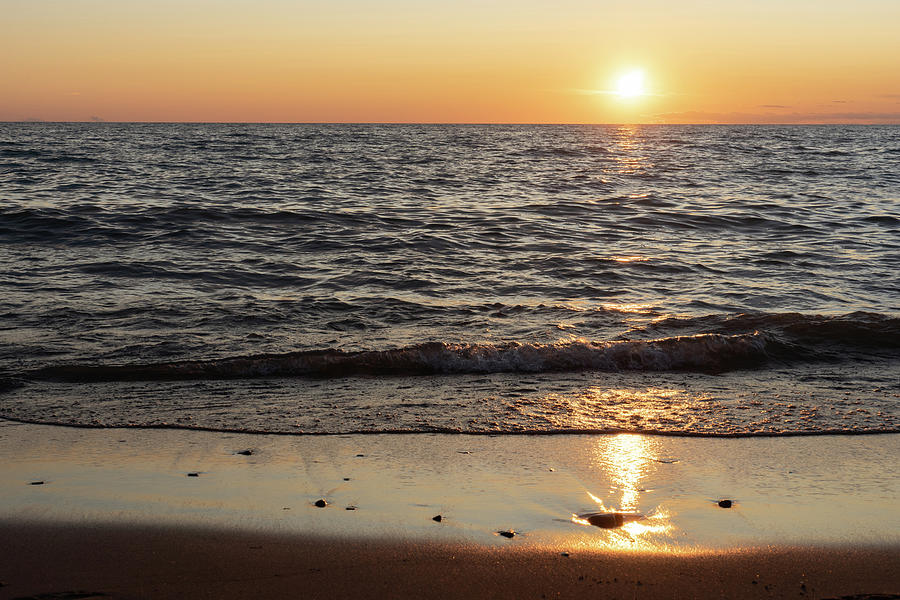 Sunset Photograph - Sunset in Lake Michigan by Guillermo Lizondo