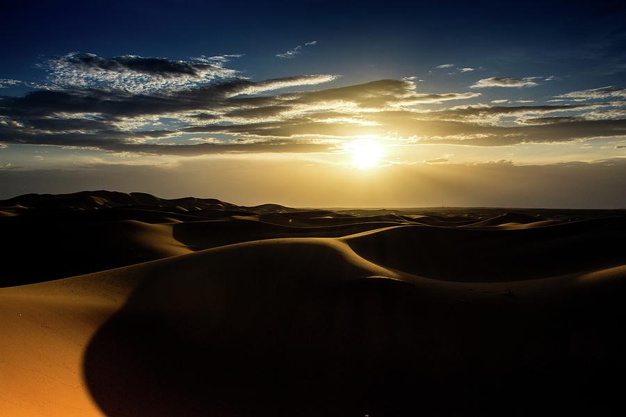 Sunset in Morocco Photograph by Robert Grac