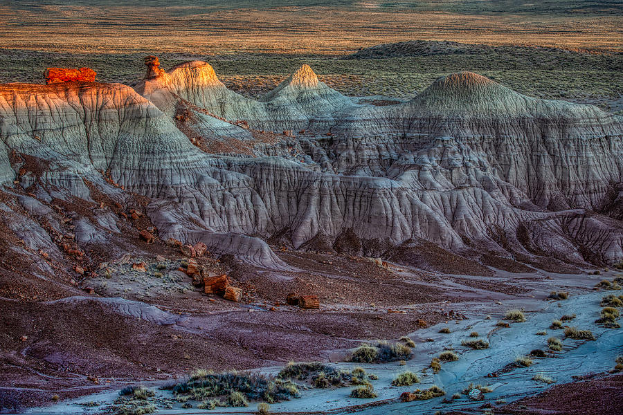 Sunset In Petrified Forest National Park Photograph by Anchor Lee