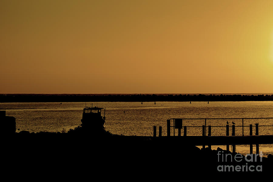 Sunset in Pt. Denison, Western Australia Photograph by Elaine Teague