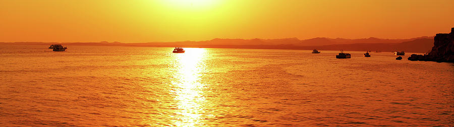 Sunset in Ras Um El Sid Photograph by Sun Travels