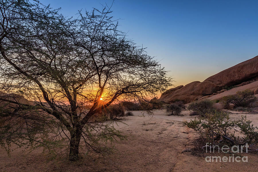 Sunset in Spitzkoppe, Namibia Photograph by Lyl Dil Creations