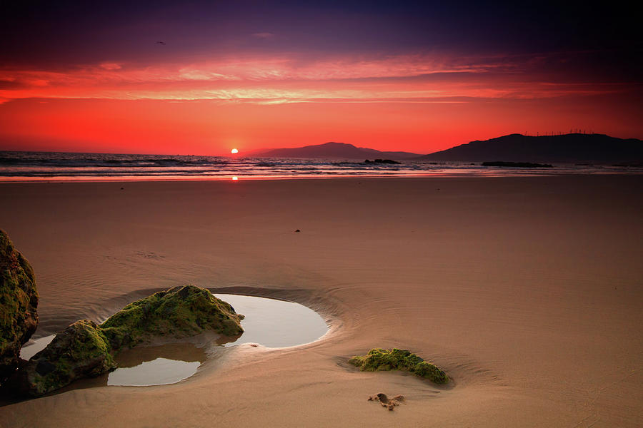 Sunset In Tarifa Beach Photograph by Mis Imagenes