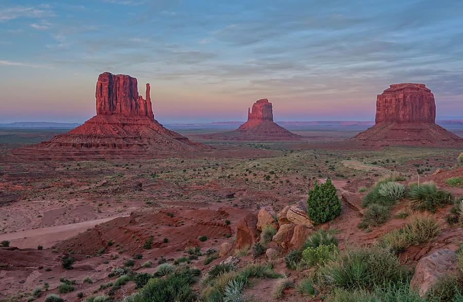 Sunset In The Monument Valley Photograph by Cavan Images
