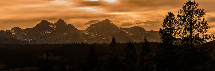 Mountain Photograph - Sunset In The Sawtooth Mountains by Brenda Petrella Photography Llc