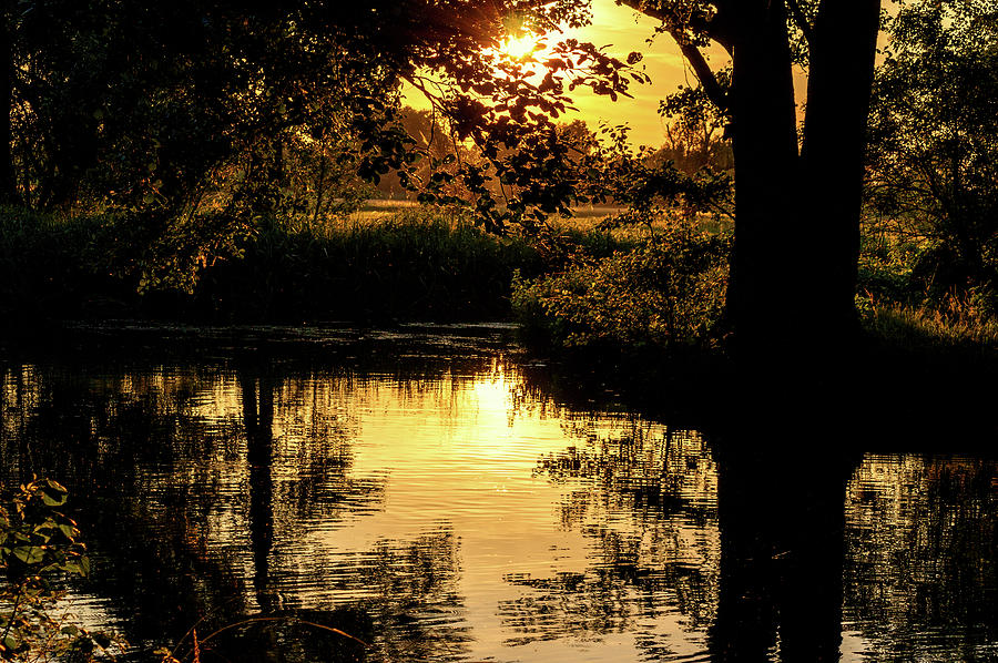 Sunset in the Spreewald Photograph by Sun Travels