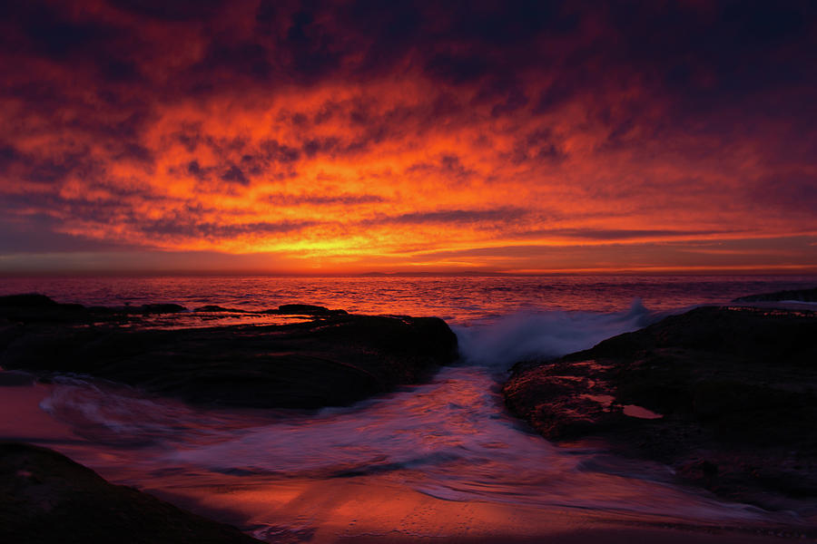 Sunset Laguna Beach Photograph by Kyle Hanson