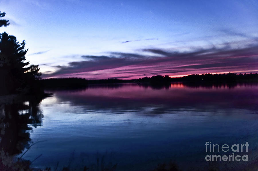 Sunset Lake Nipissing Ontario 4 Photograph by Elaine Manley