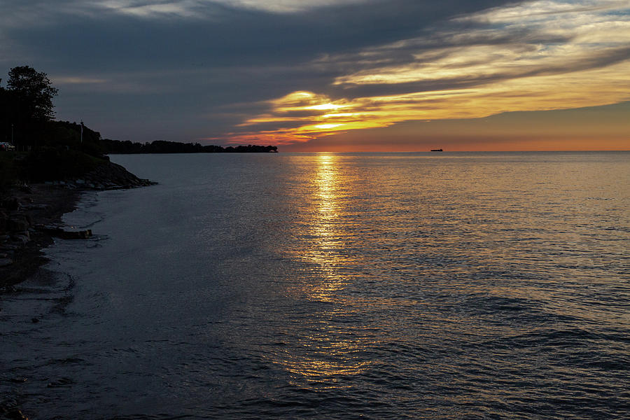 Sunset Lake Ontario Photograph by Jack R Perry