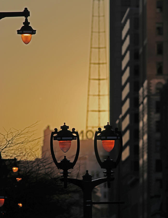Sunset Lamps Photograph by Steve Bell