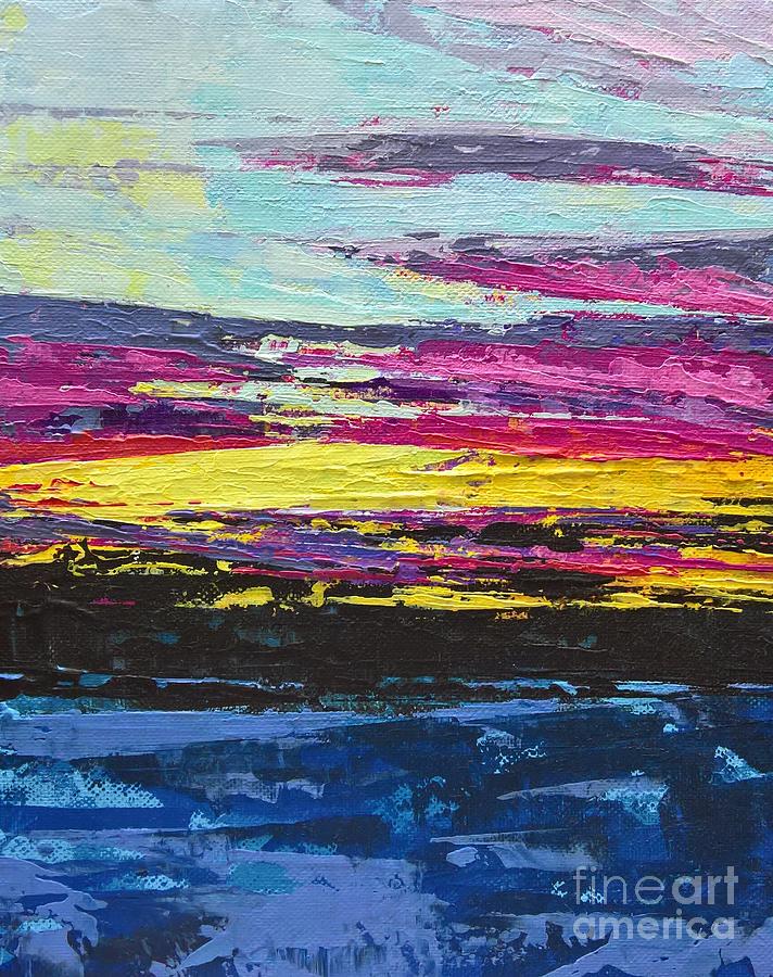 Sunset  Painting by Lisa Dionne