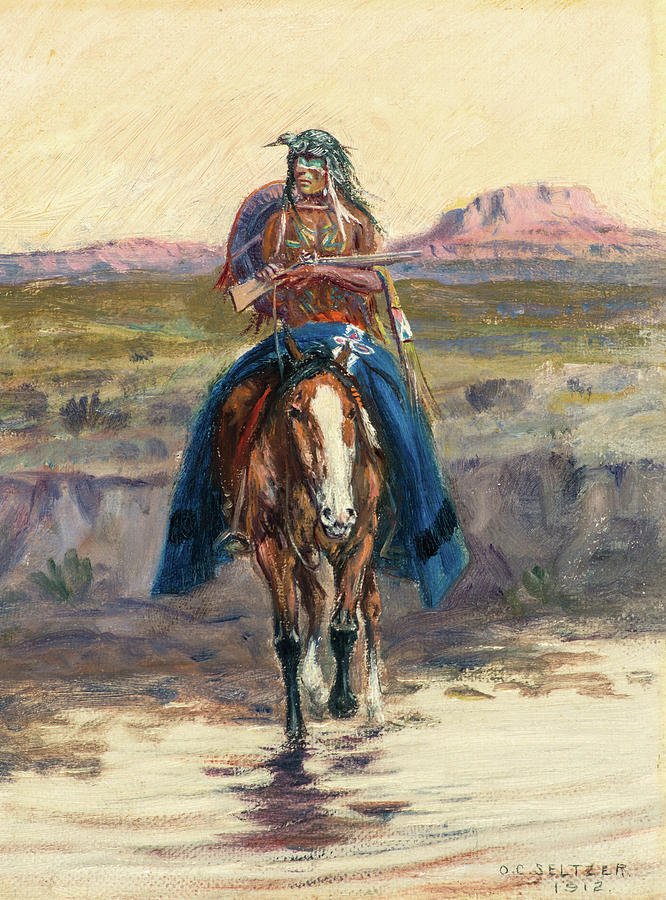 Sunset Painting - Sunset Messenger, 1912 by Olaf C Seltzer