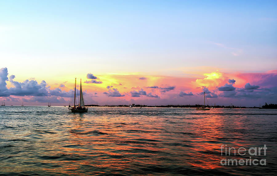 Sunset Mood in Key West Photograph by John Rizzuto