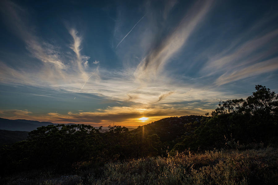 Sunset Mountains Photograph by Debra Kewley