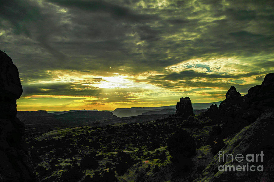Sunset near Moab Photograph by Jeff Swan
