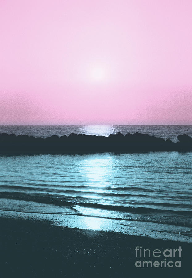 Summer Mixed Media - Sunset Ocean Bliss #5 #nature #art  by Anitas and Bellas Art