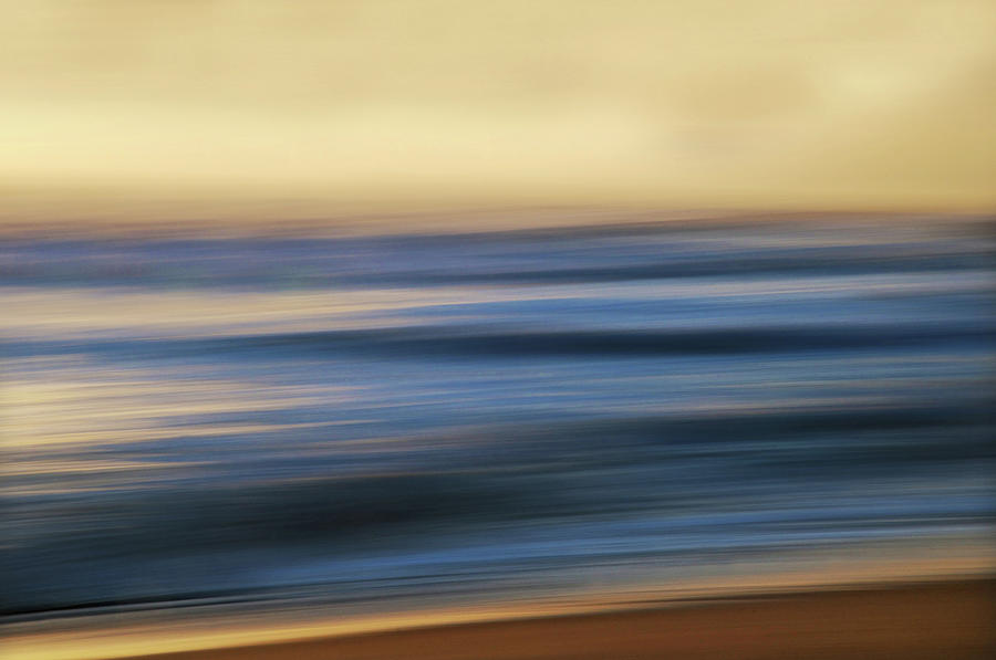 Sunset Ocean Soft Waves Photograph by Mitch Diamond