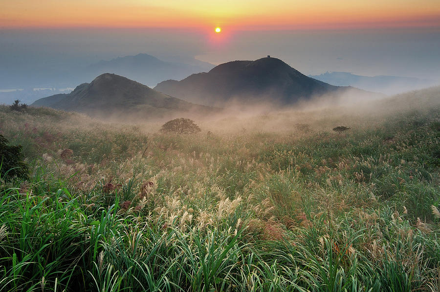 Sunset Of Datun Mountain by Frank Chen
