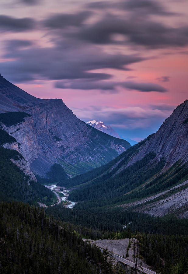 Sunset Of The Icefields Parkway, Banff National Park Photograph by Yves ...