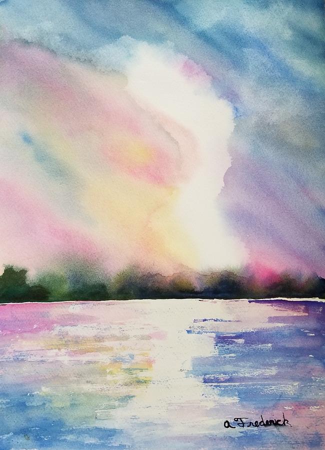 Sunset of Your Dreams Painting by Ann Frederick